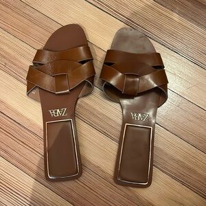 Zara brown sandals size 39, new